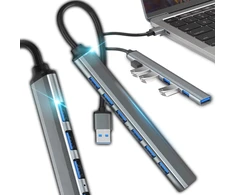 Hub usb 3.0 rozdzielacz rozgałęźnik 7 portów 7x usb slim 7w1 smukły