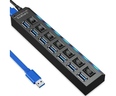 Hub usb rozdzielacz 7 portów rozgałęźnik usb 3.0