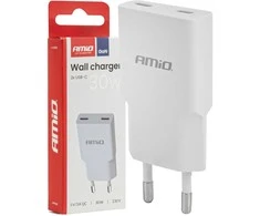 Tinklo įkroviklis 230V 30W GaN 2x USB-C AMIO-04839