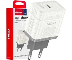Sieninis įkroviklis Quick Charge GaN PD 30W USB-C AMIO-04285