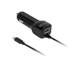 M-Life automobilinis įkroviklis Apple iPhone iPad + USB 2100 mA