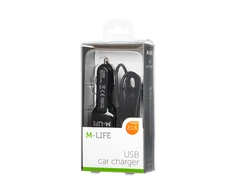 M-Life automobilinis įkroviklis Apple iPhone iPad + USB 2100 mA