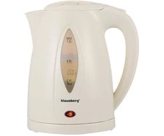 Virdulys, Elektrinis virdulys 1,2 l, grietinėlės spalvos, LED, greitai užverdantis, Klausberg