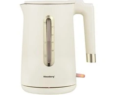 Virdulys, Elektrinis virdulys, 1,7 l, kreminės spalvos 304 plienas, klausberg KB-9004
