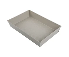 King Hoff Stačiakampė kepimo forma 36,5 × 24 × 6 cm, anglinio plieno, nelimpanti marmurinė danga, smėlio spalvos, „Kinghoff“, kh-1975