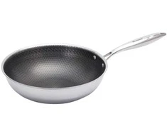 Klausberg Keptuvė Korio formos neprideganti keptuvė, 28 cm, 3 sluoksnių, 304 plienas, be PFOA