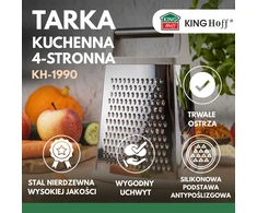 King Hoff Daržovių tarka, 4 pusių, nerūdijančio plieno, „Kinghoff“, kh-1990