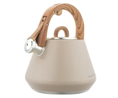 Virdulys plieno su gwizdkiem 2,5 l smėlio spalva, indukcija, klausberg kb-7950