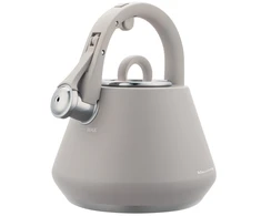 Virdulys, Plieninis virdulys su švilpuku, 2,5 l, matinės pilkos spalvos, indukcinis, klausberg kb-7949