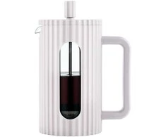 Klausberg Zaparzacz do kawy/herbaty su dociskiem poj. 0,60l w kolorze jasnoszarym kb7748