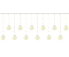 Iso Trade Šviesos užuolaidos 108led - šiltai balta 31v kŚ11346