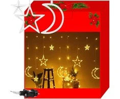 Iso Trade Šviesos užuolaidos 138led - šiltai balta 31v kŚ11329