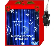 Iso Trade Šviesos užuolaidos 138led - šaltai balta 31v kŚ11330