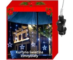 Iso Trade Šviesos užuolaidos 138led - šaltai balta 31v kŚ11318