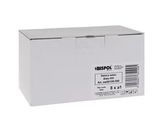 Iso Trade Žvakės cilindras baltas - rinkinyje 8 vnt.