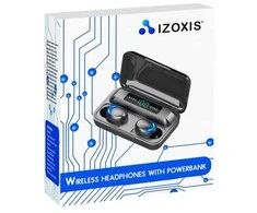 Izoxis Belaidės ausinės with power bank 23533