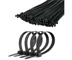 Kabelio raištis 2.5 mm/15 cm juodas Cabletech 100vnt.