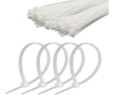 Opaska Kabelinė juostelė 4,8 mm/25 cm, balta, Cabletech, 100 vnt.