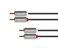 2 RCA-2 RCA laidas - 3m - Kruger &amp; Matz - Basic