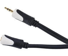 Kabelis „Cabletech Basic Edition“ 3,5 mm stereo kištukas - 3,5 mm stereo lizdas 1,8 m