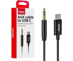 USB-C į 3,5 mm Mini Jack AUX kabelis 1 m AMIO-04294