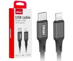USB-C – Lightning kabelis PD 20W 100 cm FullLINK AMIO-03904