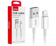 USB – „Lightning“ laidas 2A 100cm „FullLINK AMIO-03895“