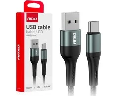 USB – USB-C kabelis 3A 100 cm FullLINK AMIO-03911