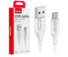 USB-A į USB-C kabelis 3A 100 cm FullLINK AMIO-03917