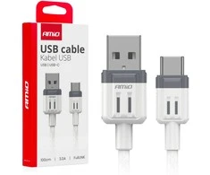 USB į USB-C kabelis 3A 100cm FullLINK AMIO-03905