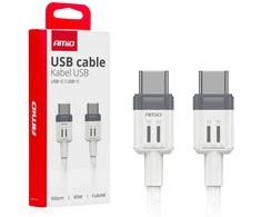 USB-C į USB-C kabelis 60W 100cm FullLINK AMIO-03908
