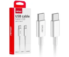 USB-C – USB-C kabelis 60W 100cm FullLINK AMIO-03896