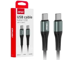 USB-C į USB-C kabelis 60W 200 cm FullLINK AMIO-03915