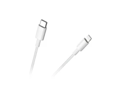 REBEL USB C - Lightning kabelis 1m Baltas