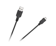 Cabletech USB - micro USB kabelis 1.8m Juodas