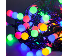 Lampki „Rebel“ LED lauko kalėdinės eglutės lemputės, 10 m, RGB su keičiamu apšvietimo režimu