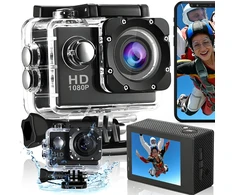 Kamera sportowa full hd wi-fi wodoodporna 30m mocowania uchwyty pro go lcd -e045