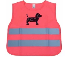 Vaikiška atšvaitinė liemenė DOG, rožinė AMIO-03990