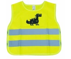 Vaikiška atšvaitinė liemenė DINOSAUR, geltona AMIO-03936