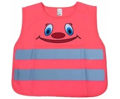 Vaikiška atšvaitinė liemenė SMILE, rožinė AMIO-03988