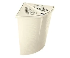 Narożny Branq skalbinių krepšys Zebra 45 L, kreminis