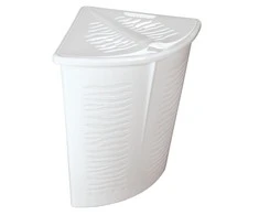 Narożny Branq skalbinių krepšys Zebra 45 L, baltas