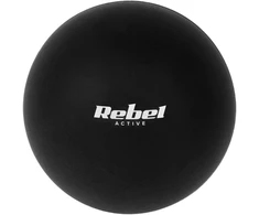 Masažo kamuoliukas 6.25cm, juodos spalvos, silikoninė medžiaga, REBEL ACTIVE