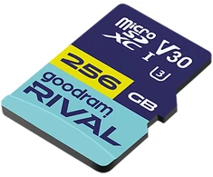 GOODRAM RIVAL M3AA 256 GB Micro SDXC V30 UHS-I U3 + adapteris (GGSM3AA-2560R12)