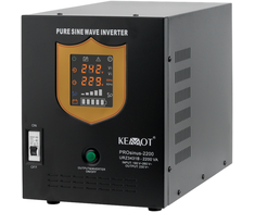 Nepertraukiamo maitinimo šaltinis 12V 230V 2200VA/1600W KEMOT PROsinus 2200