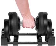 Ketaus reguliuojamo svorio automatinis hantelis, 24 kg, 1kg žingsniai, REBEL ACTIVE