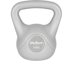 REBEL ACTIVE Kettlebell bituminous pilka 12 kg