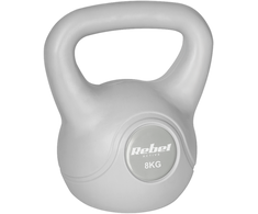 REBEL ACTIVE Kettlebell bituminous pilka 8kg