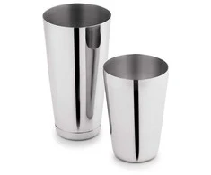 Shaker Bostono plaktuvė, sidabrinė, plieninė, 0,5-0,75 l, „Kinghoff“