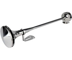 Garso signalas – chromuotas, 620 mm, 115 dB, 12/24V, LowTone, AMIO-04078